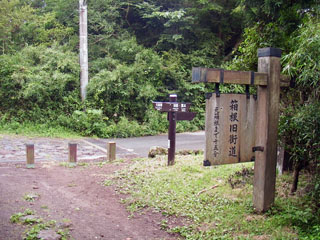 湯坂道との合流点