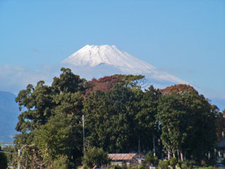 新町橋から見た富士山