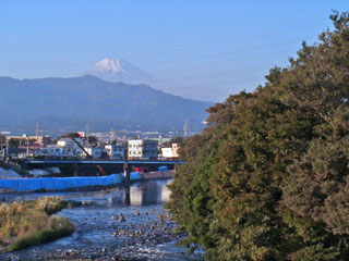 黄瀬川橋から見た富士山