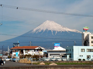 本市場から見る富士山