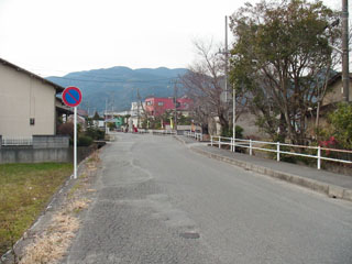 県道から離れてのどかな道