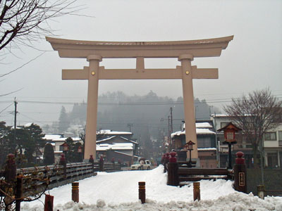 櫻山八幡宮の一の鳥居